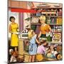 Toy Shop Assistant-null-Mounted Giclee Print