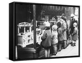 Toy Shop Window-null-Framed Stretched Canvas