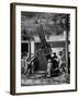 Toy Soldiers and Anti-Aircraft Artillery-null-Framed Photographic Print