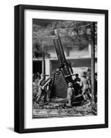 Toy Soldiers and Anti-Aircraft Artillery-null-Framed Photographic Print