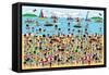 Toy Soldiers - Beach-The Paper Stone-Framed Stretched Canvas