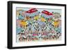 Toy Soldiers - Town-The Paper Stone-Framed Giclee Print