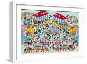 Toy Soldiers - Town-The Paper Stone-Framed Giclee Print