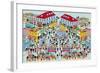 Toy Soldiers - Town-The Paper Stone-Framed Giclee Print