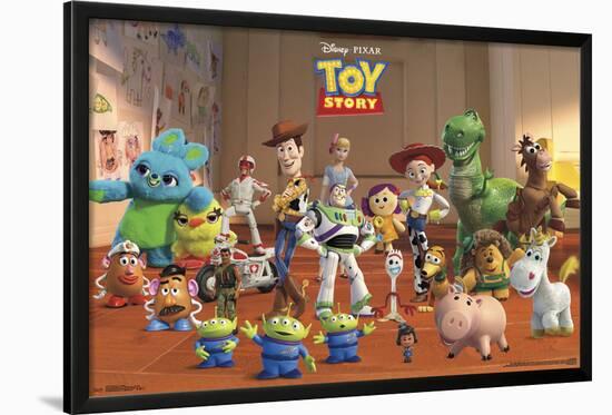 TOY STORY 4 - COLLAGE-null-Lamina Framed Poster