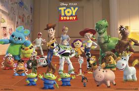 TOY STORY 4 - COLLAGE-null-Lamina Framed Poster