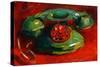 Toy Telephone-Pam Ingalls-Stretched Canvas