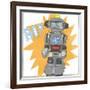 Toy Tin Robots II-Jennifer Parker-Framed Premium Giclee Print