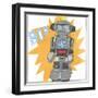 Toy Tin Robots II-Jennifer Parker-Framed Art Print