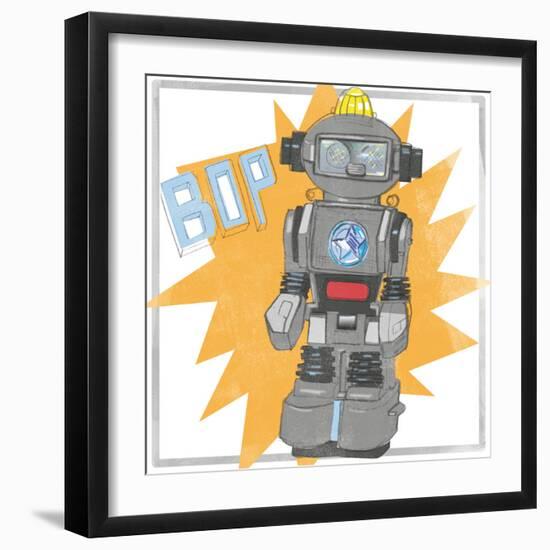 Toy Tin Robots II-Jennifer Parker-Framed Art Print