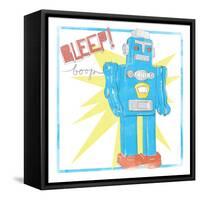 Toy Tin Robots III-Jennifer Parker-Framed Stretched Canvas