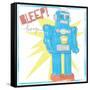 Toy Tin Robots III-Jennifer Parker-Framed Stretched Canvas