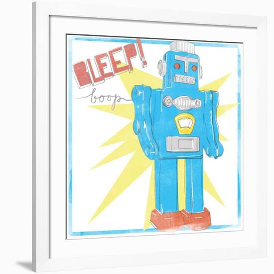 Toy Tin Robots III-Jennifer Parker-Framed Art Print