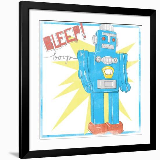 Toy Tin Robots III-Jennifer Parker-Framed Art Print