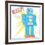 Toy Tin Robots III-Jennifer Parker-Framed Premium Giclee Print