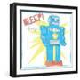 Toy Tin Robots III-Jennifer Parker-Framed Art Print