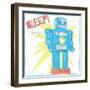 Toy Tin Robots III-Jennifer Parker-Framed Art Print