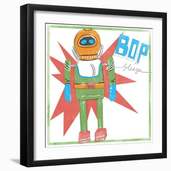 Toy Tin Robots IV-Jennifer Parker-Framed Art Print