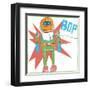 Toy Tin Robots IV-Jennifer Parker-Framed Art Print