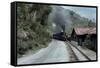 Toy Train En Route for Darjeeling, West Bengal State, India-Sybil Sassoon-Framed Stretched Canvas