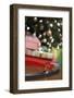 Toy Train Running Beneath Christmas Tree-Pauline St. Denis-Framed Photographic Print