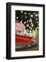 Toy Train Running Beneath Christmas Tree-Pauline St. Denis-Framed Photographic Print