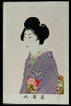 Shin Bijin (True Beauties) Depicting a Seated Woman, from a Series of 36, Modelled on an Earlier…-Toyohara Chikanobu-Giclee Print