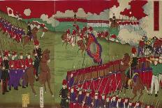 The Great Training Maneuvers by Various Army Corps (Shotai Dai Choren No Z)-Toyohara Chikanobu-Framed Giclee Print