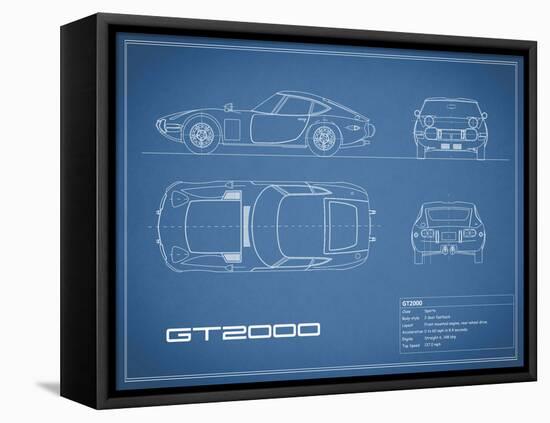 Toyota GT2000-Blue-Mark Rogan-Framed Stretched Canvas