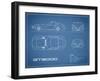 Toyota GT2000-Blue-Mark Rogan-Framed Art Print