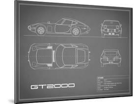 Toyota GT2000-Grey-Mark Rogan-Mounted Art Print