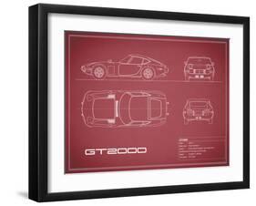 Toyota GT2000-Maroon-Mark Rogan-Framed Art Print