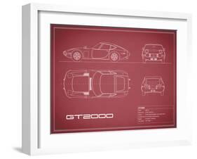 Toyota GT2000-Maroon-Mark Rogan-Framed Art Print