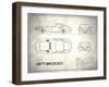 Toyota GT2000 White-Mark Rogan-Framed Art Print