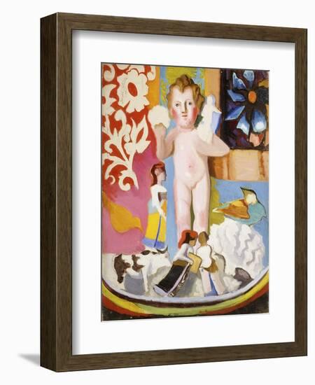 Toys, 1943 (Oil and Pencil on Canvas)-Joseph Stella-Framed Giclee Print