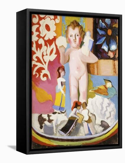 Toys, 1943 (Oil and Pencil on Canvas)-Joseph Stella-Framed Stretched Canvas