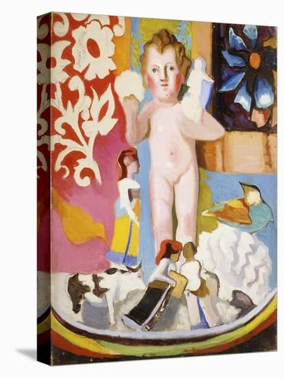 Toys, 1943 (Oil and Pencil on Canvas)-Joseph Stella-Stretched Canvas