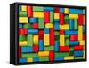 Toys Blocks, Multicolor Wooden Bricks, Group of Colorful Building Game Pieces-Vladimirs-Framed Stretched Canvas