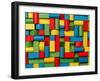 Toys Blocks, Multicolor Wooden Bricks, Group of Colorful Building Game Pieces-Vladimirs-Framed Photographic Print