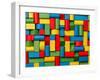 Toys Blocks, Multicolor Wooden Bricks, Group of Colorful Building Game Pieces-Vladimirs-Framed Photographic Print