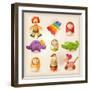 Toys-teacept-Framed Art Print