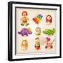 Toys-teacept-Framed Art Print