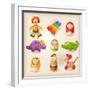 Toys-teacept-Framed Art Print