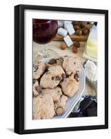 Tozzetti Cookies With Chocolate, Italian Gastronomy, Italy, Europe-Nico Tondini-Framed Photographic Print