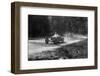 TP Cholmondeley-Tappers Bugatti Type 37A leading a Frazer-Nash TT replica at Donington Park, 1930s-Bill Brunell-Framed Photographic Print