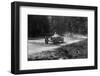 TP Cholmondeley-Tappers Bugatti Type 37A leading a Frazer-Nash TT replica at Donington Park, 1930s-Bill Brunell-Framed Photographic Print