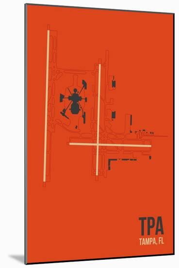 TPA Airport Layout-08 Left-Mounted Giclee Print