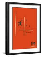 TPA Airport Layout-08 Left-Framed Premium Giclee Print