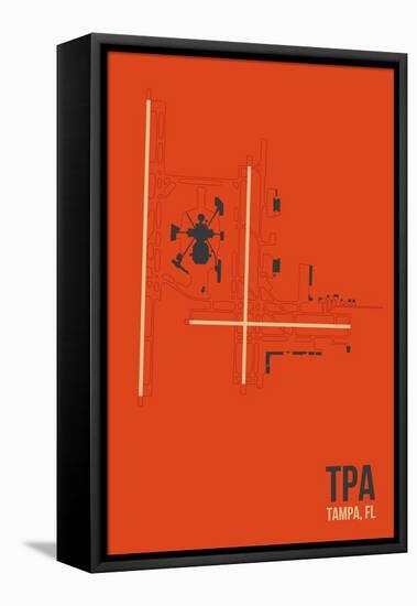 TPA Airport Layout-08 Left-Framed Stretched Canvas