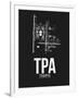 TPA Tampa Airport Black-NaxArt-Framed Art Print